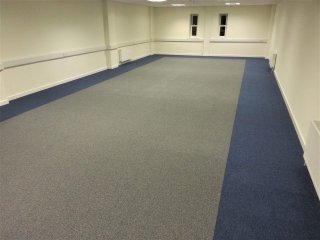 Office carpet tiles with border Carpet Tiling
