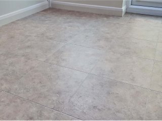 Vusta LVT (colour Limestone & Cream strips) Vusta LVT Flooring