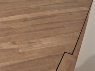 Karndean Knight Tile (colour KP32 Sycamore) with Border. Karndean LVT