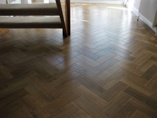 Karndean Art Select Parquet (AP01 Blonde Oak) fitted with Border Karndean Art Select Parquet