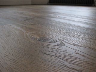 Distinctive Italian Collection LVT (Milano) with black pinstripe and border. Distinctive LVT (close up)