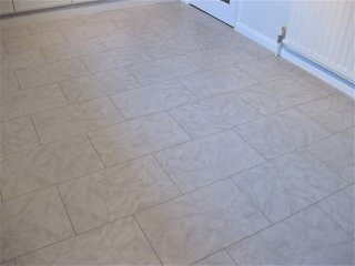 Amtico Spacia (colour Ceramic light) with Concrete Pale colour strips Amtico Spacia LVT