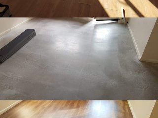 Neobo (colour French Cognac) (Before during and after) Neobo LVT